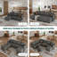 Causeuse 112 po avec rangement Zendajas-87871864