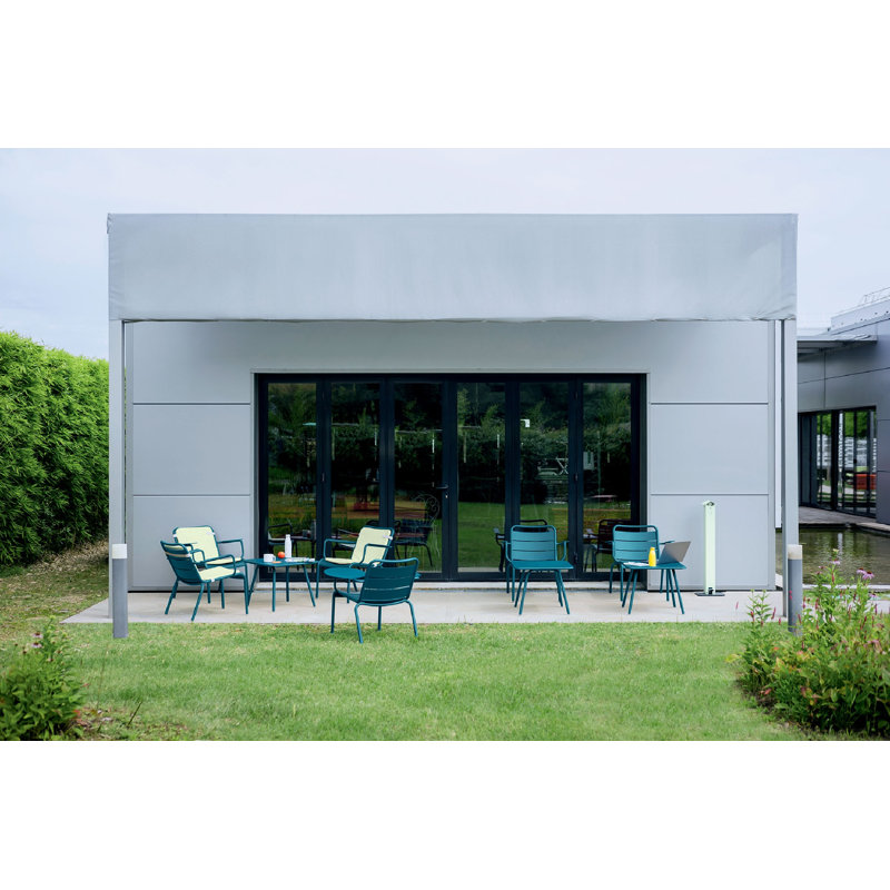 Méridienne d'extérieur en aluminium Luxembourg, Bleu Acapulco