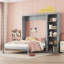 Lit escamotable mural avec tablettes Murphy-743584106-743584104