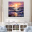 Jaune et mauve, océan, coucher de soleil, étreinte IV - art mural coucher de soleil côtier-633761126-667920712