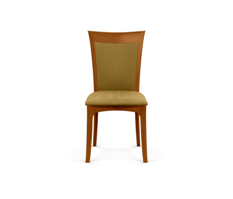 Morgan Leather Dining Chair, Autumn Cherry, Ebony