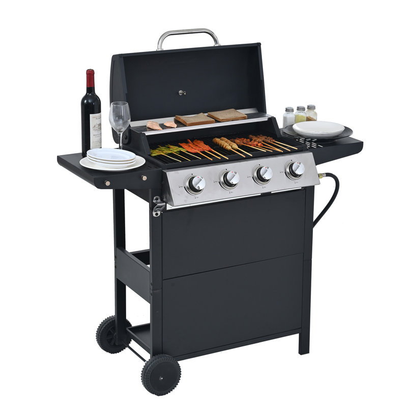 Barbecue au gaz propane 4 brûleurs