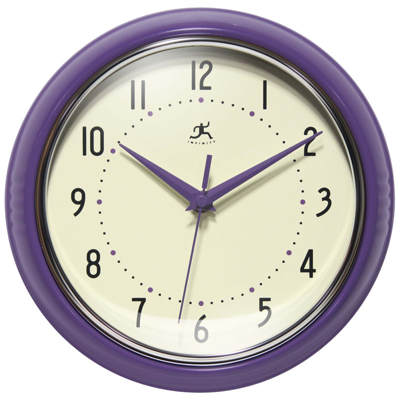 Horloge murale Desdra, Mauve, Petit