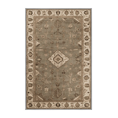 Tapis persan gris lavable à la machine