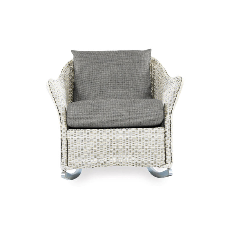 Weekend Retreat Outdoor Rocker Chair, Remy Cloud, Antique White