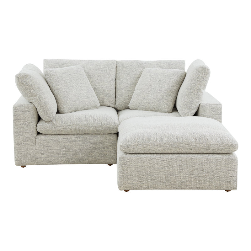 Canapé modulaire en tissu performance 3 pièces Armand, Gris clair Livesmart®