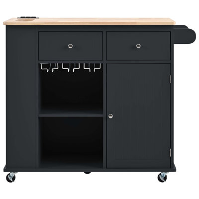 Kitchen Island with Power Outlet