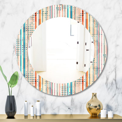 Grunge Line Wall Mirror, Mid-Century Accent - Grunge Line Mid-Century Accent Mirror