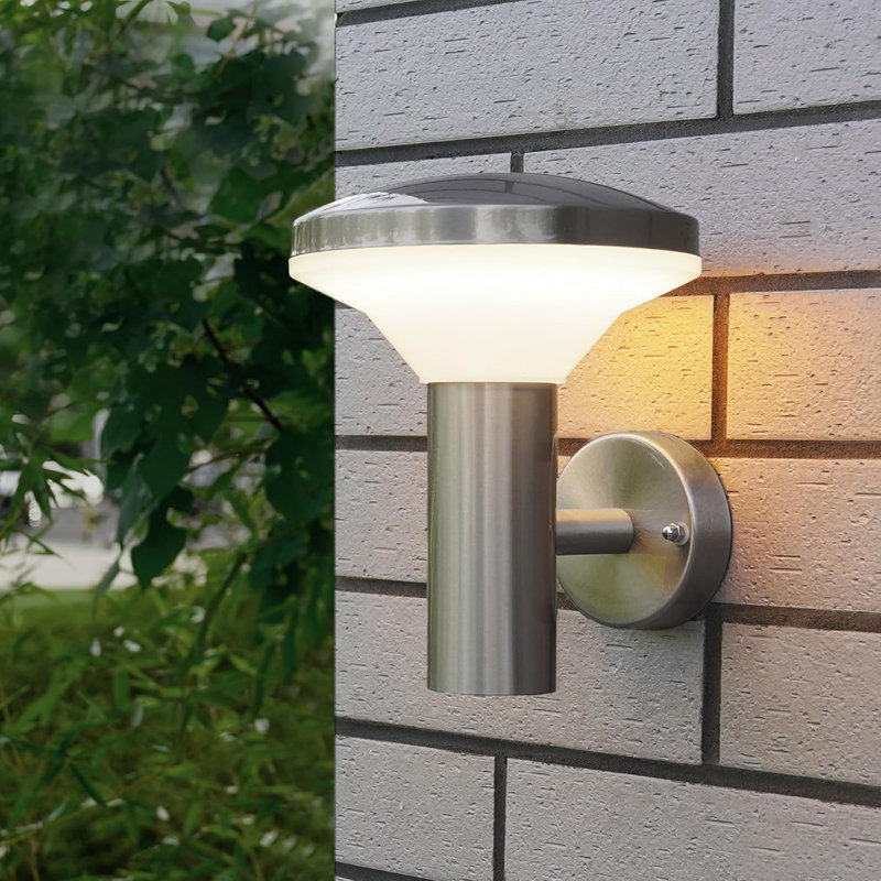 Silver 19.8cm H Outdoor Sconce