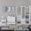 Maybery 3 Piece Bedroom Set (1 Drawer Bedside Chest, 4 Drawer Chest, 3 Door 2 Drawer Mirrored Wardrobe), (5)-285518918