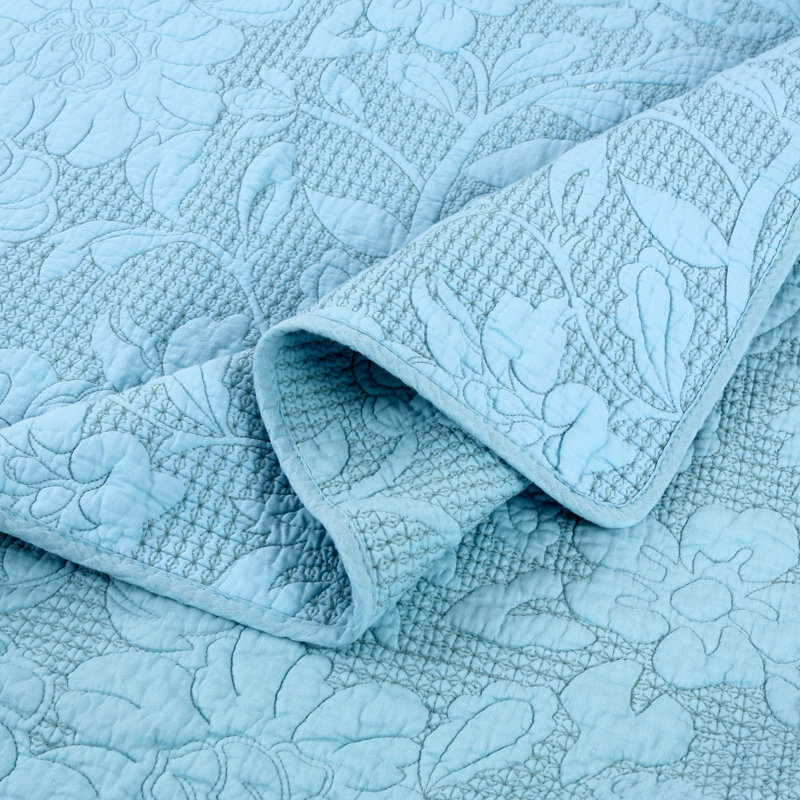 Modern & Contemporary Quilt, Blue, Queen