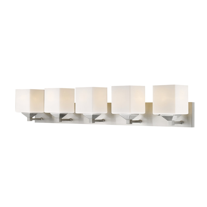Ginjiro 5 - Light Dimmable Vanity Light, Brushed Nickel
