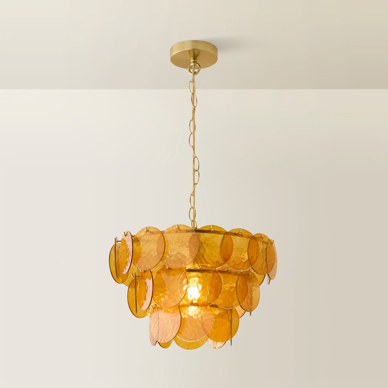 Alilyana 1 - Light Chandelier, Orange