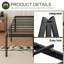 Structure de lit 22 po avec pieds d'angle arrondis-540726805