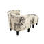 Chaise d'appoint et repose-pieds