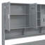Lit de jour simple en bois avec 2 tiroirs, armoire et tablette tout-en-un, gris-2046936243-2046936242