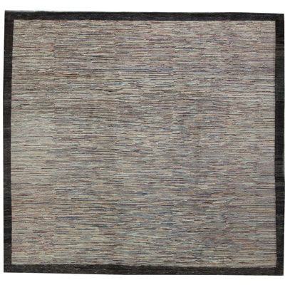 Tapis brun de haute qualité noué à la main