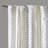 Poly Printed Curtain Panel Pair with Tufted Stripe, Light Filtering, 50x95"