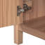 Meuble-lavabo moderne de 36 po en bois, portes et tiroirs à fermeture en douceur, lavabo en céramique, tablette réglable pour petits espaces, 2 portes solides, 3 portes compactes
