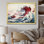«Master Great The Red Great Of Kanagawa IV», reproduction d'art sur toile