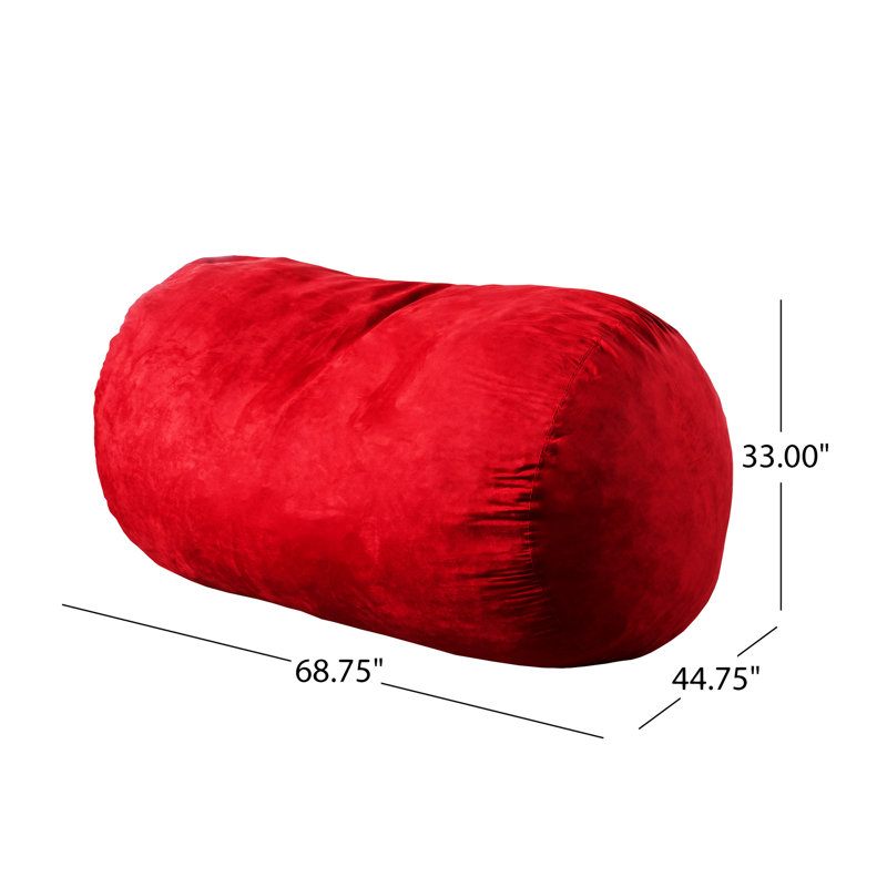 Fauteuil à billes cylindrique en suède Firefly