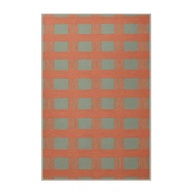 Tapis botanique brun lavable à la machine