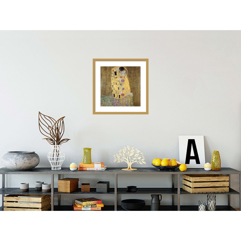 «The Kiss» par Gustav Klimt, impression giclée sur cadre, H 23,55 po x l 23,5 po
