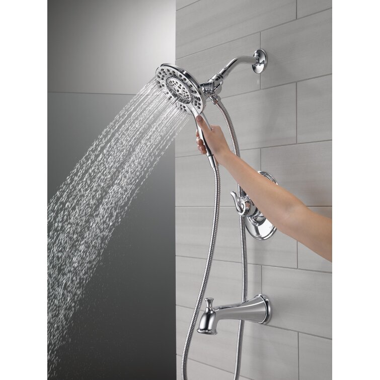 In2ition Dual-Function Kit Faucet 17 Delta Tub Wayfair Shower Reviews Series & | Handle Shower Set, T17494-SS-I,RB-I,I Linden Trim