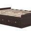 Structure de lit plateforme en bois avec 6 tiroirs-1693532165