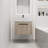 Modern Bathroom Vanity With Ceramic Basin And Soft Close Door, Wall Mounted For A Sleek Look.