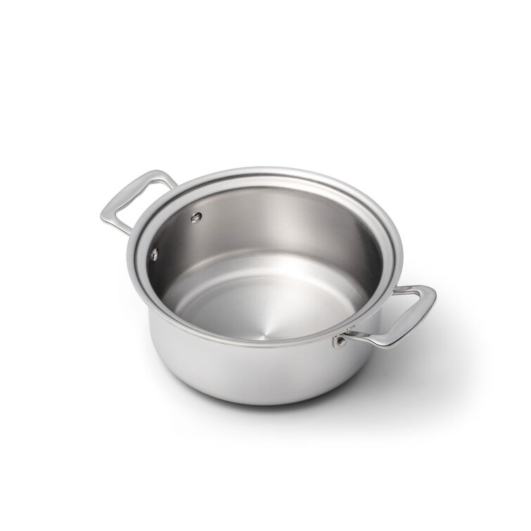 360 Cookware Stainless Steel 3 Quart Saucepan with Cover