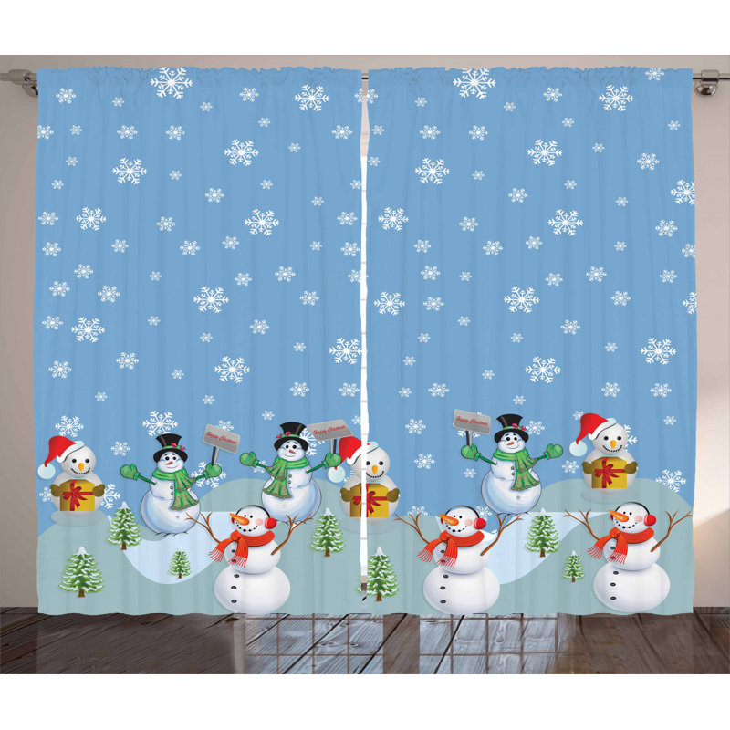 Semi-Sheer Rod Pocket Curtain Panels, 54" x 90"