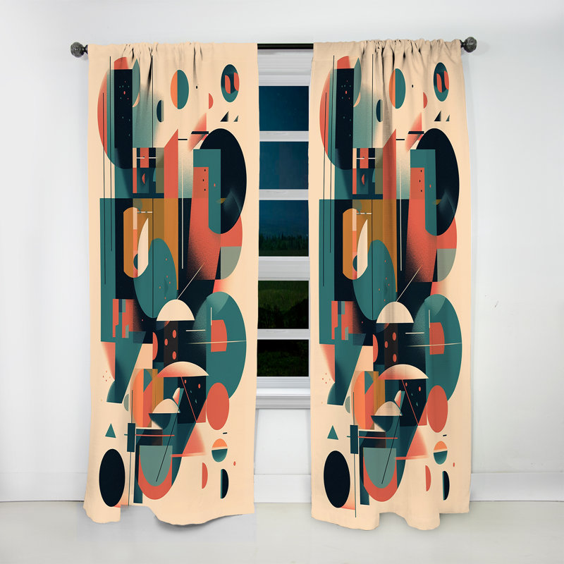 Green Peach Elegance I - rideau en velours moderne - obscurcissant - 1 panneau, L 52 po x L 84 po