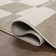 Tapis beige / crème à motif géométrique moderne Nimco