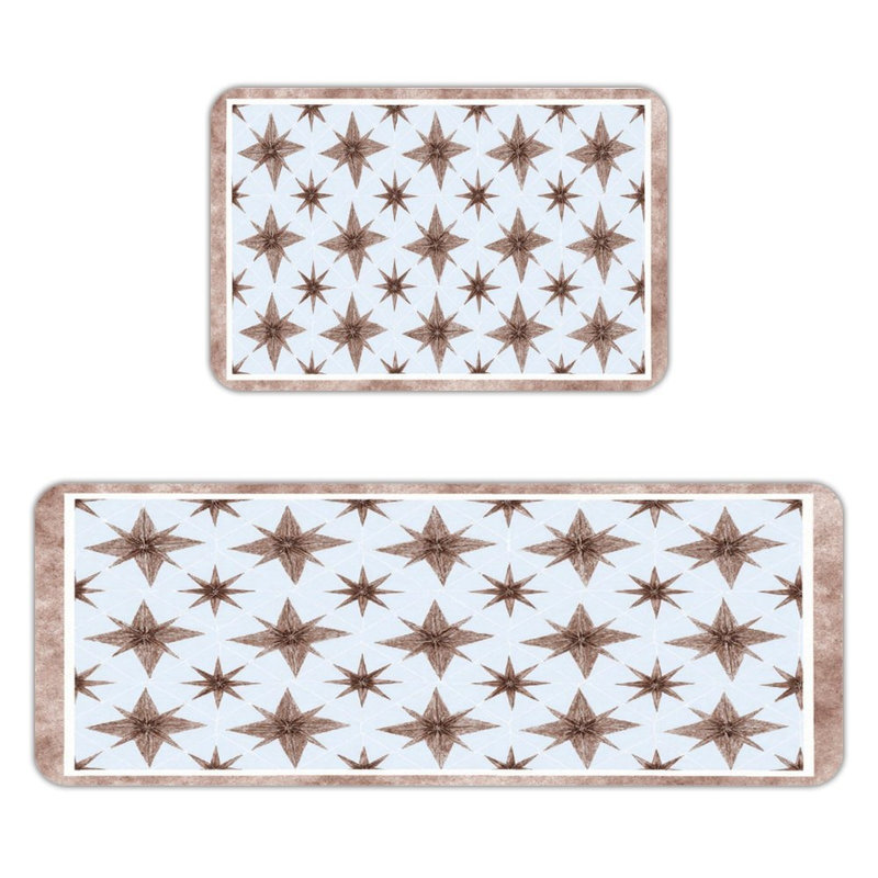 Ensemble de 2 tapis de cuisine Starburst