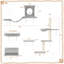 Ferde Cat Tree Shelves/Hammock Pet Bed-37489502