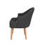 50cm H Polyester Blend Upholstered Slat Back Armchair-869034169