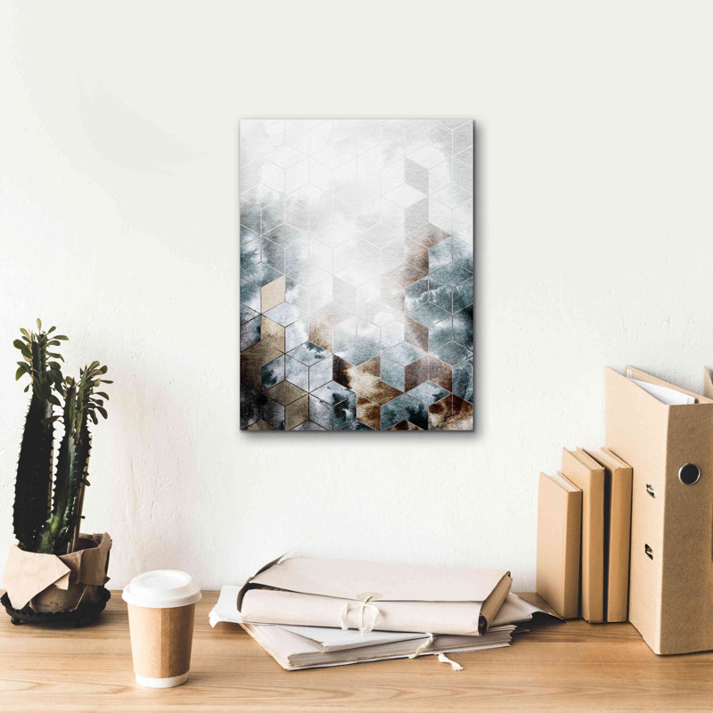 «Cubes Magic» par Design Fabrikken, estampe numérique sur toile, H 16 po x l 12 po x P 0,75 po