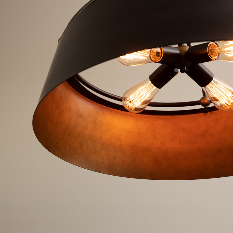 Lustre cylindrique unique à 4 lumières Natoli