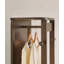 Armoire à miroir pleine grandeur en bois d'hévéa massif avec rangement pour bijoux