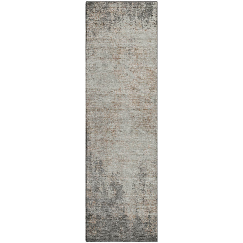 Premium Machine Washable Prisco Taupe Rug, Runner 2'3" x 7'6"