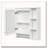 3-in-1 Bathroom Mirror Cabinet, 24-inch Wall Mounted Medicine Cabinet-100542886