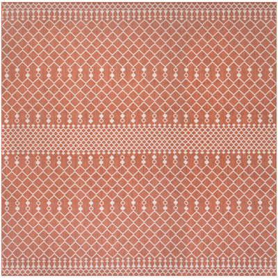 Nourison Positano 8' x Square Terracotta Modern Rug