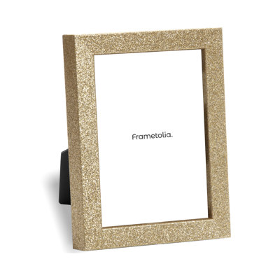 Gold Glitter Table Top Frame Gold Solid Wood Closed Corner Picture Frame
