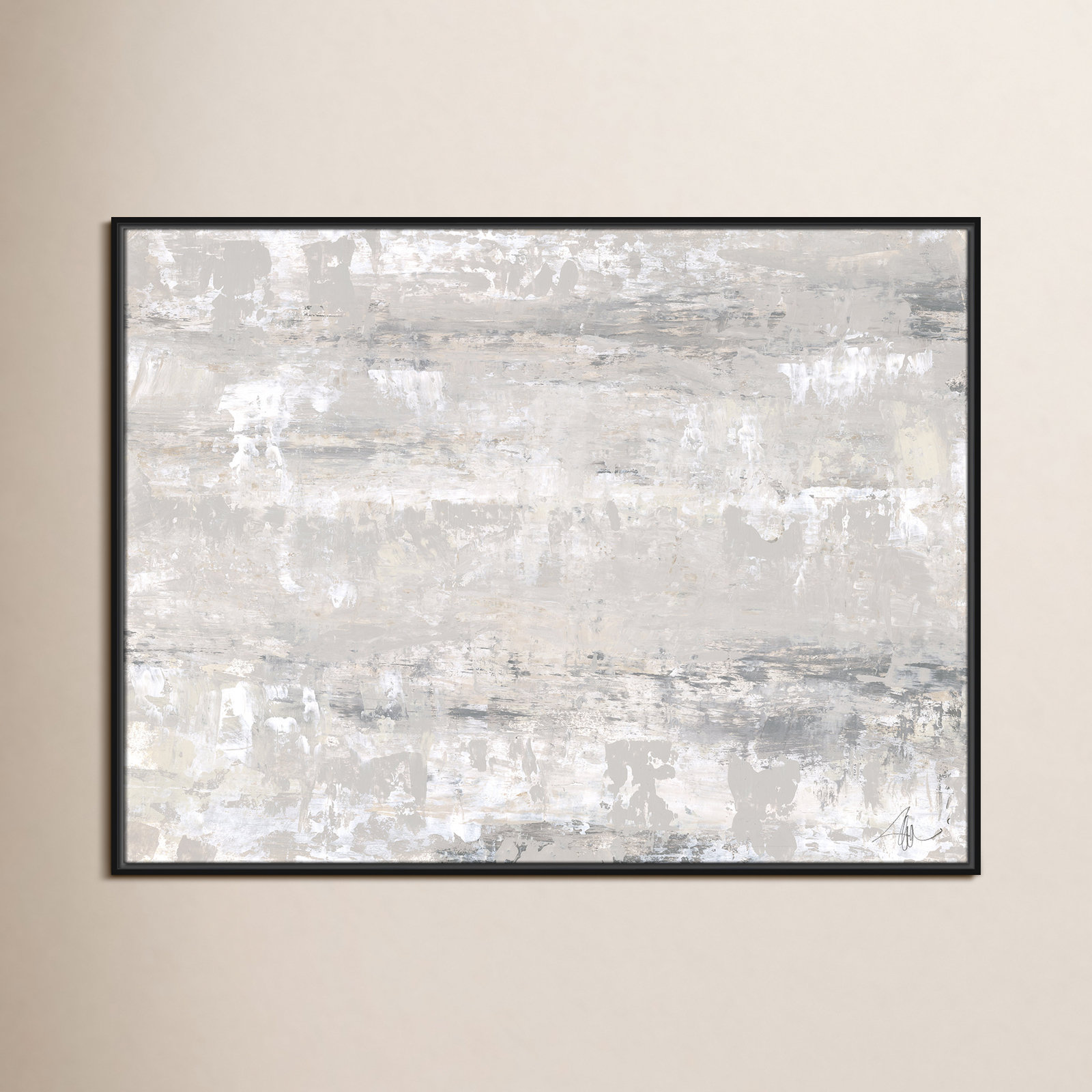 Tryston "Desert Winds" Print by Filippo Ioco, Black Framed Canvas, 31.5" H x 41.5" W x 2" D