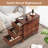 11.81" Solid Wood Narrow End Table
