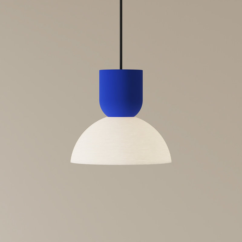 Buia Pendant Light, Cobalt, White