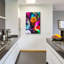 Art mural en verre épique «Synesthetic Aurora» par Mario Sanchez Nevado, 24 po x 36 po-935333230
