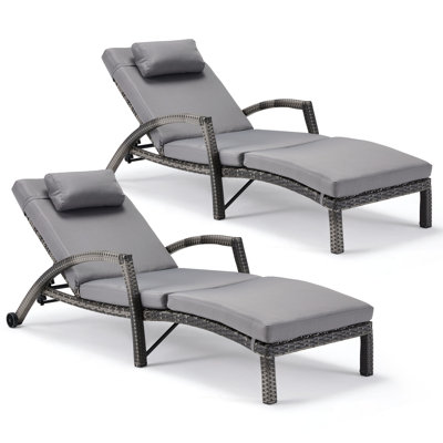 Miluse 72.8" Long Reclining Double Chaise with Cushions