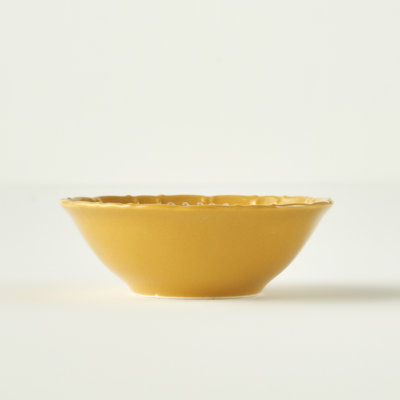 Ensemble 12 pièces de vaisselle en porcelaine moutarde Culloden